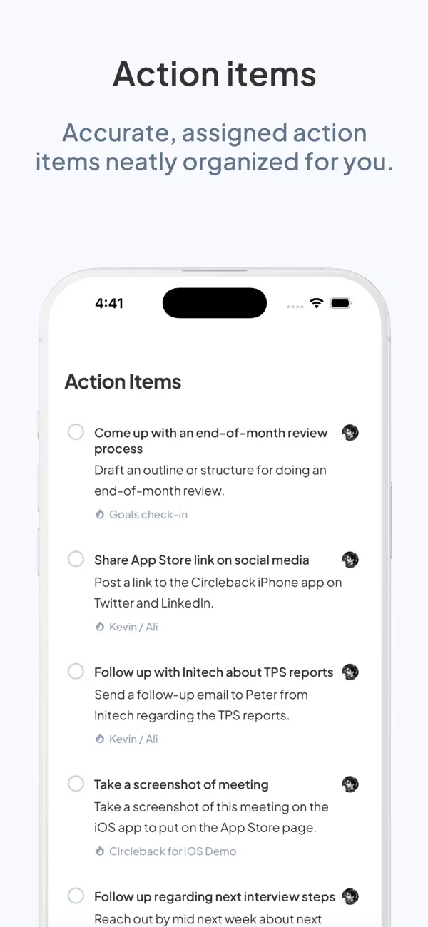 Screenshot #3 pour Circleback - Notes de réunion