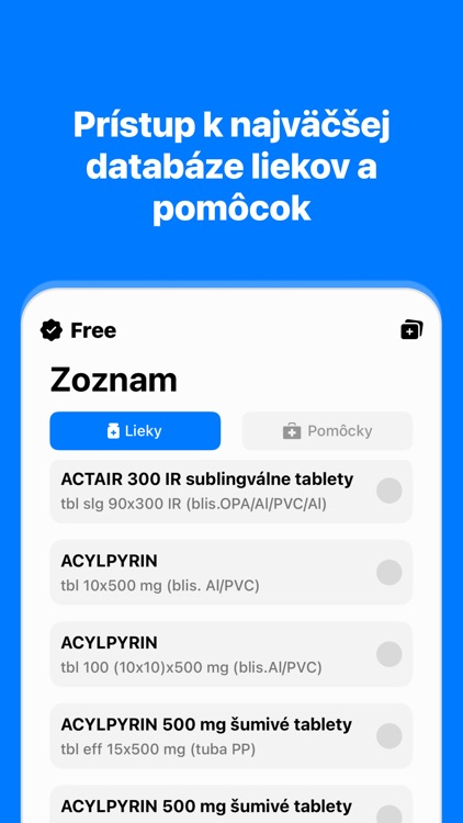 Liekosklad - Inventúra liekov