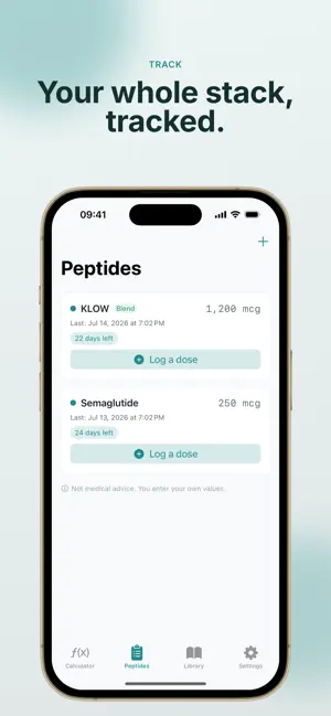 Peptra: Peptide Calculator screenshot 2