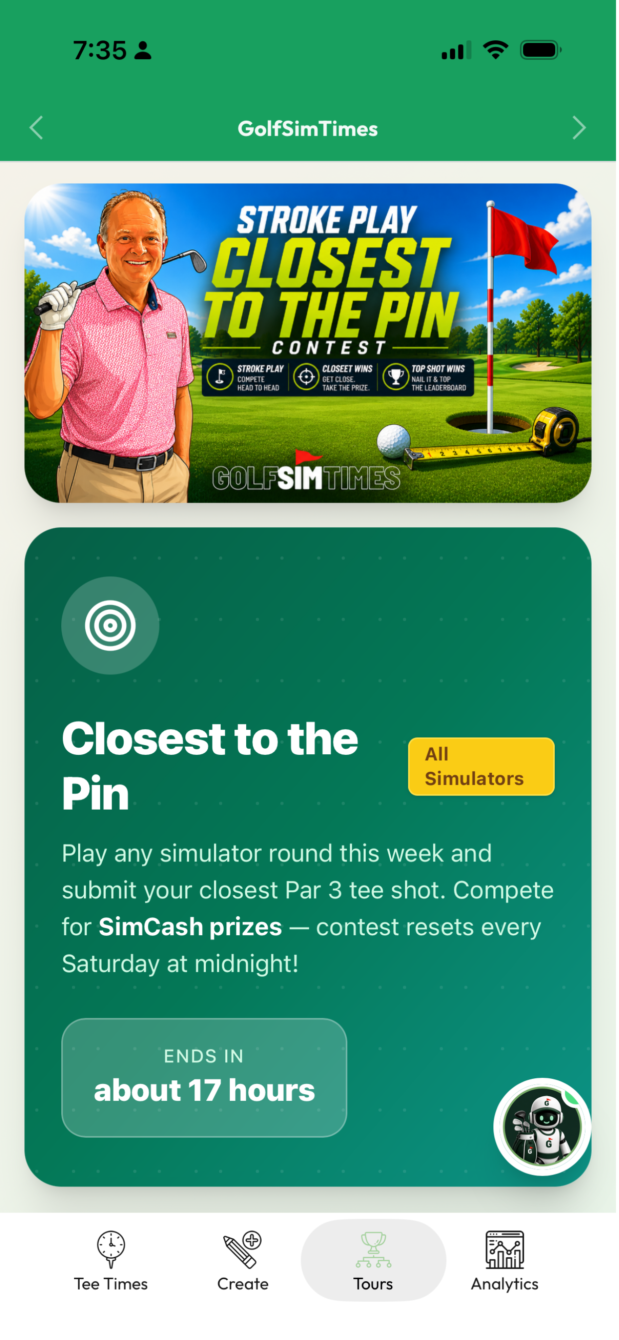 GolfSimTimes screenshot 4