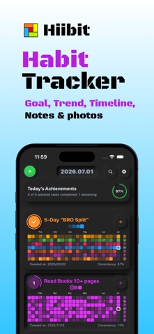 Habit Tracker – Hiibit Screenshot 1 of 10