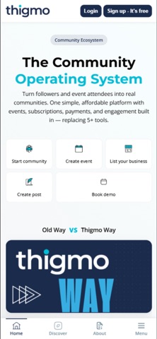 Thigmo: Community OS Screenshot 1 of 5