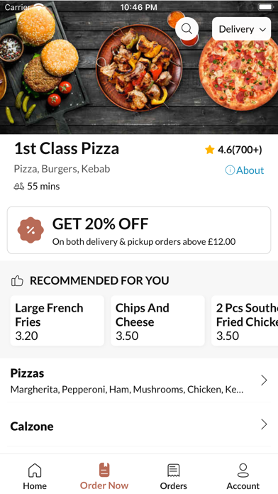 1st Class Pizza. Screenshot