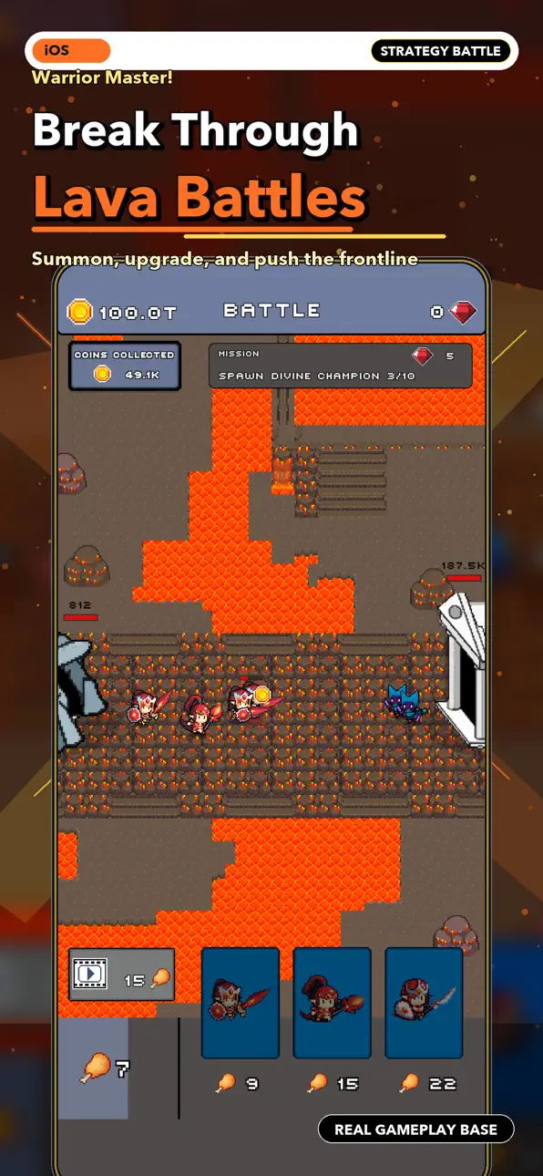 Warrior Master! iOS Mod IPA screenshot 2 - iOS game interface