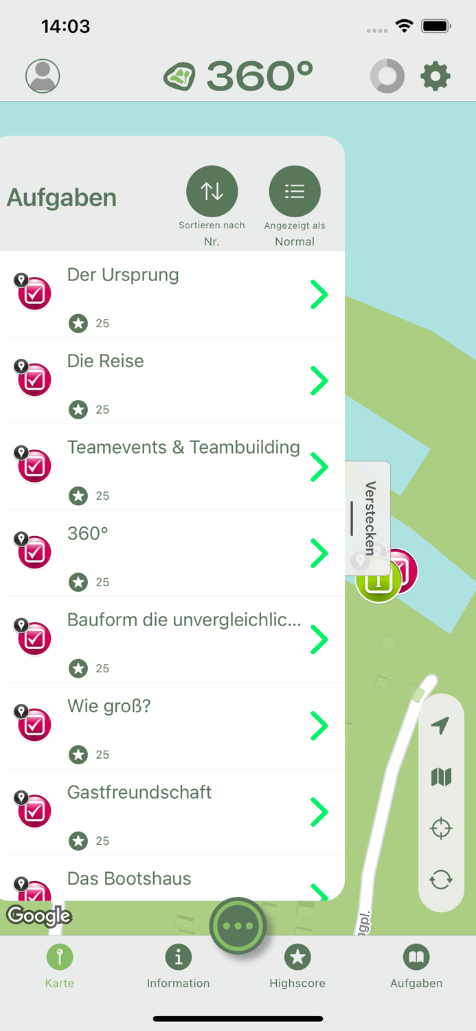 360 Teamgeist Erlebnis App