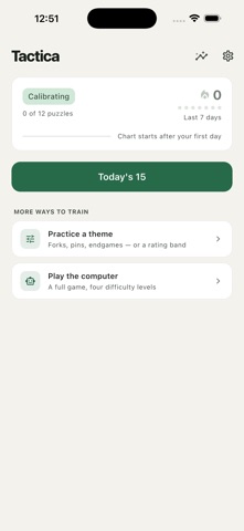 Tactica: Chess Tactics Trainer Screenshot 1 of 5