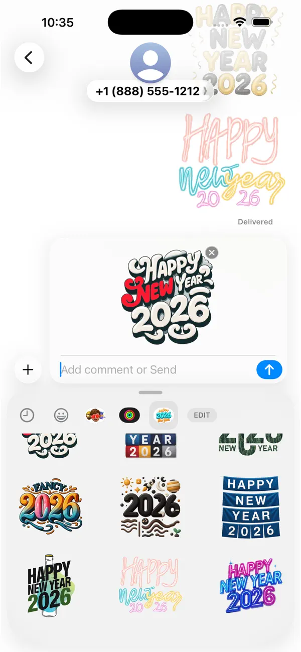 Screenshot #3 pour 2026 Celebration Stickers