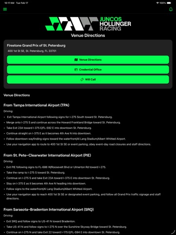 Juncos Hollinger Hospitality iPad screenshot