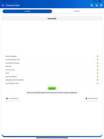 Smart Cover App iPad screenshot