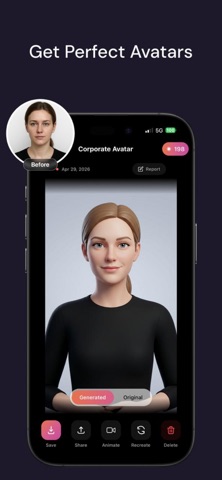MONA AI: Portrait & Headshot iPhone screenshot