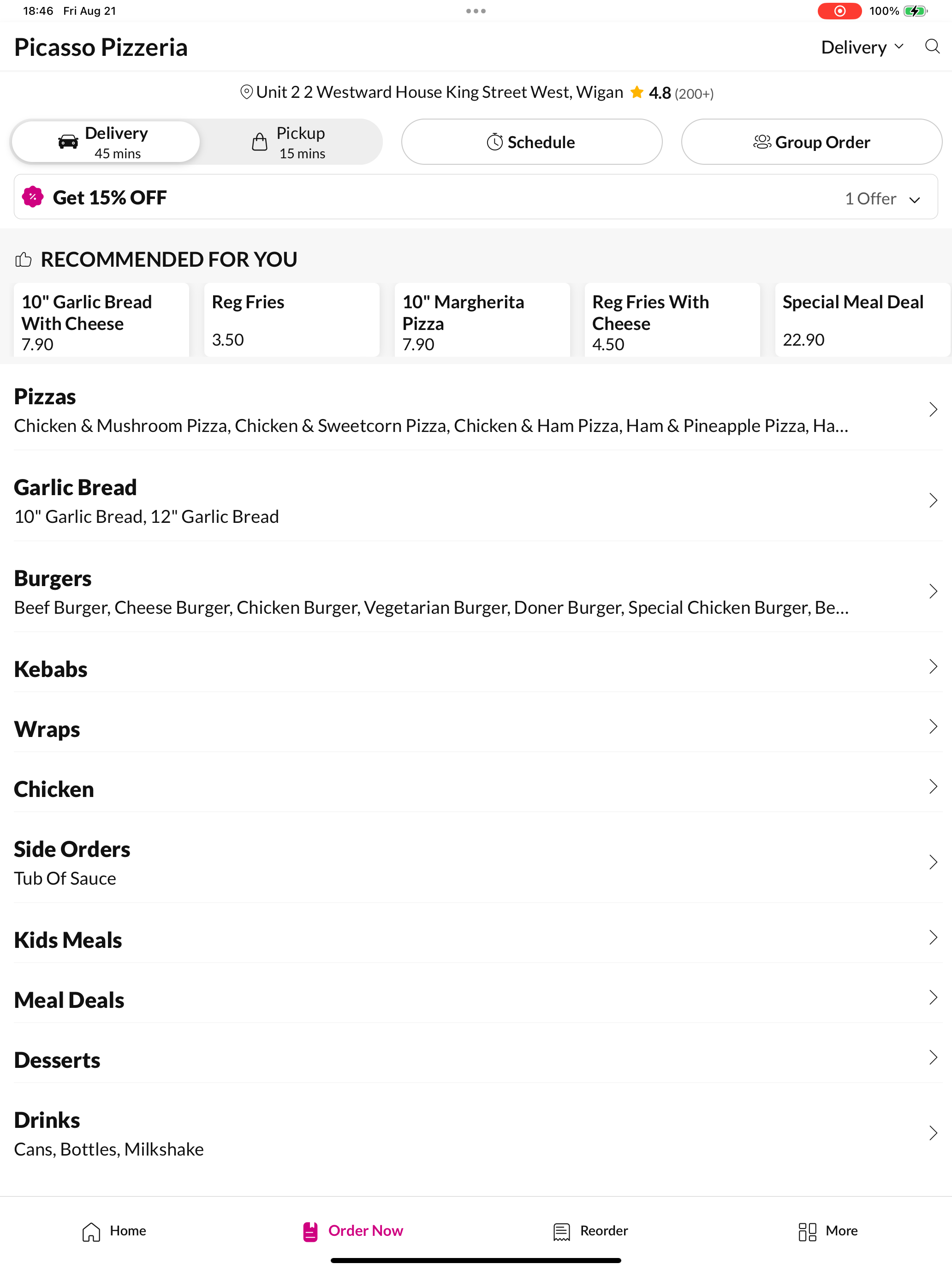 Picasso Pizzeria screenshot 7