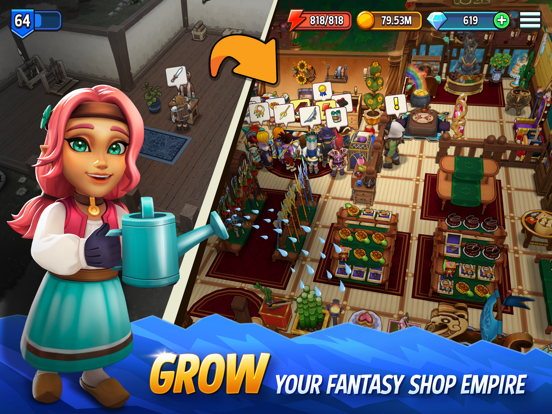 Shop Titans: Crafting Tycoon iPad app afbeelding 1