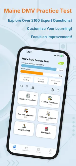 Maine DMV Practice Test screenshot 1