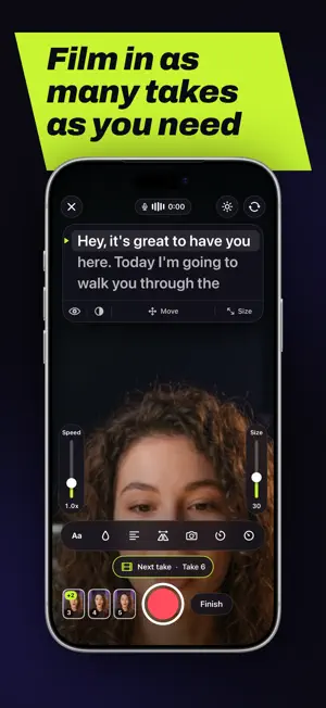 Teleprompter Video Maker: Cue screenshot 2