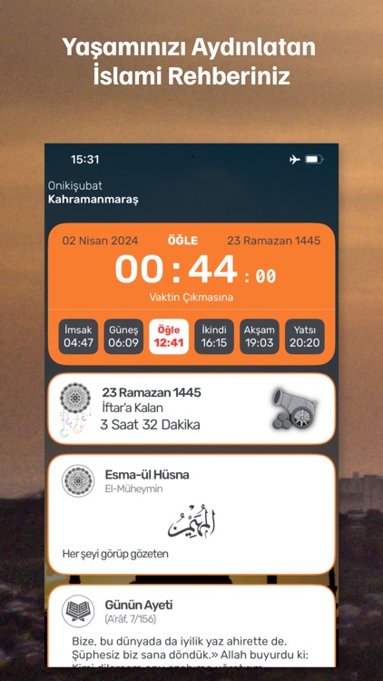 İmsakiye 2024-Namaz Vakitleri