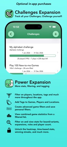 Board Game Stats iPhone screenshot