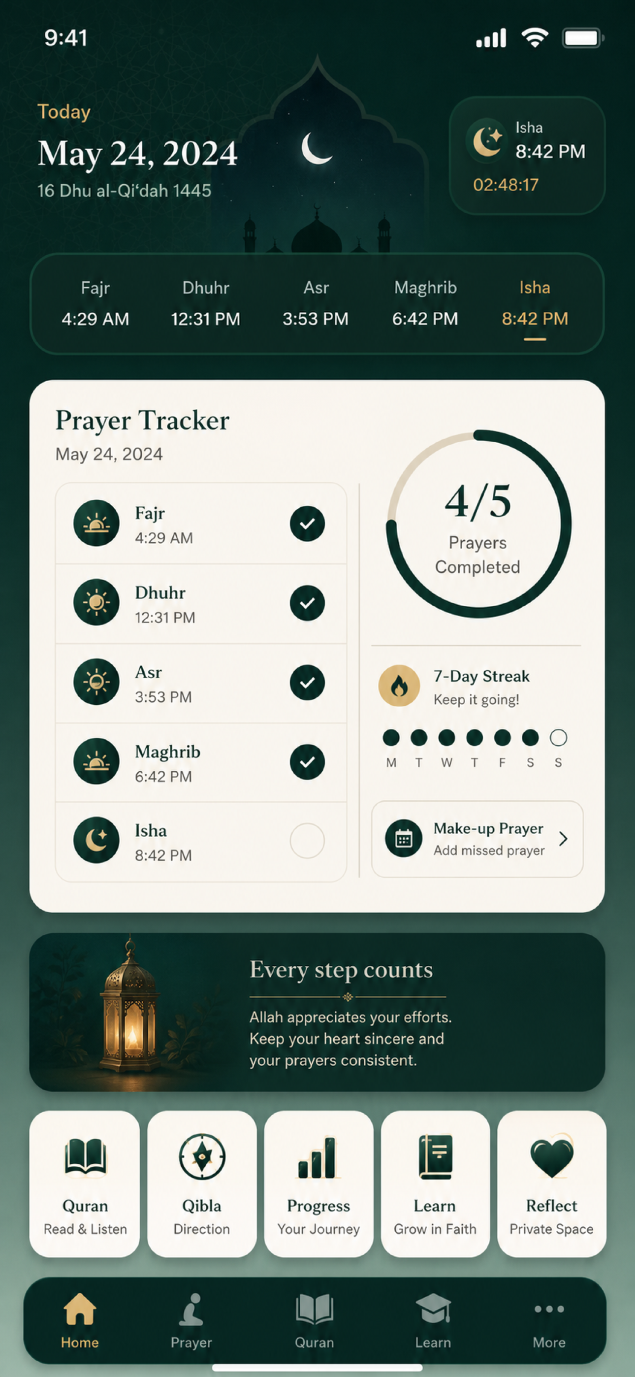 Salah Tracker: Quran & Qibla screenshot 6