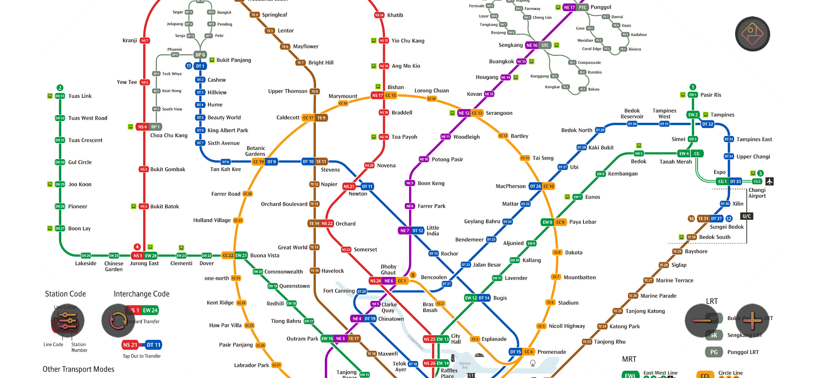 Singapore MRT Map Route(Pro)
