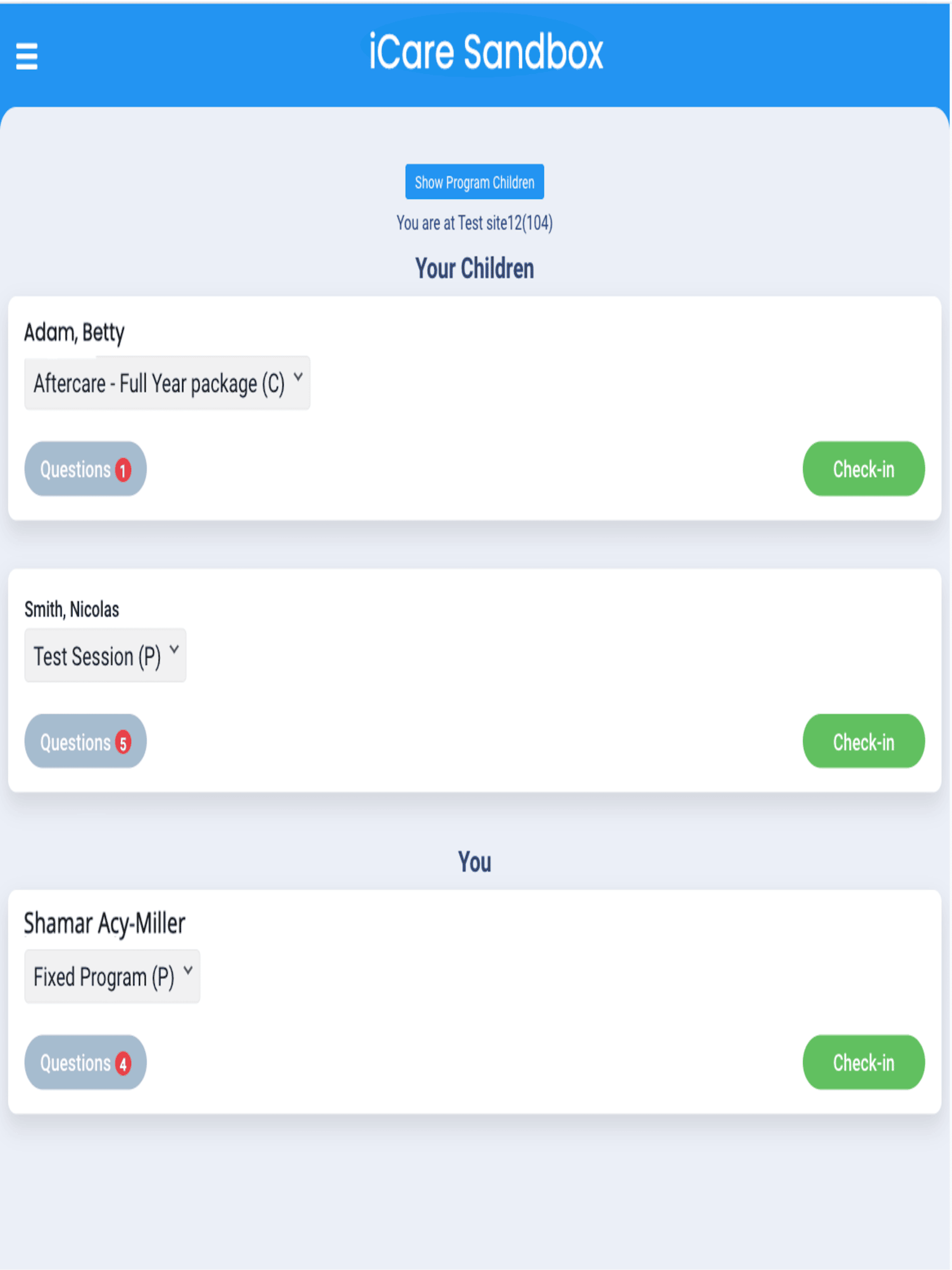 iCare Check-In screenshot 10