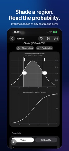 Distributions のスクリーンショット