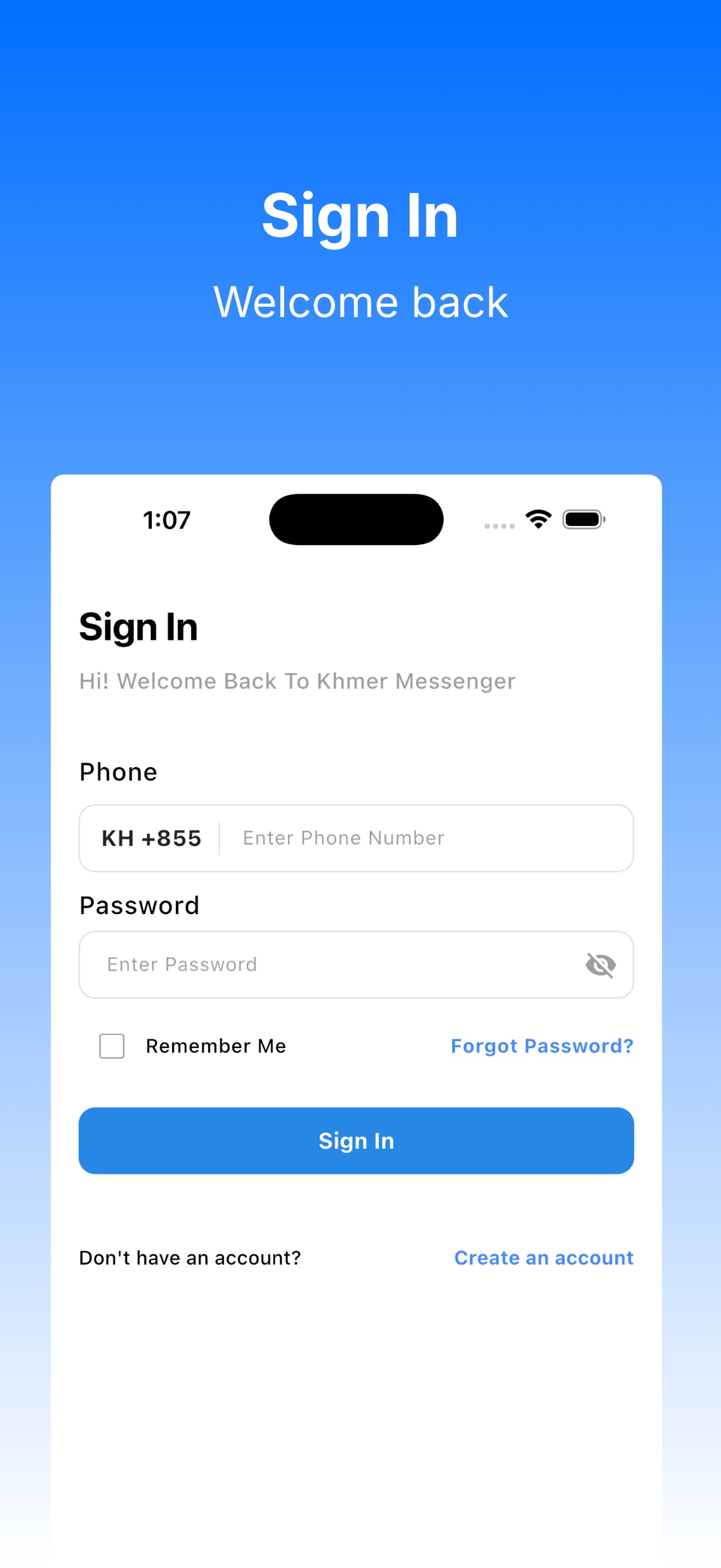 Screenshot 1 of Khmer Messenger