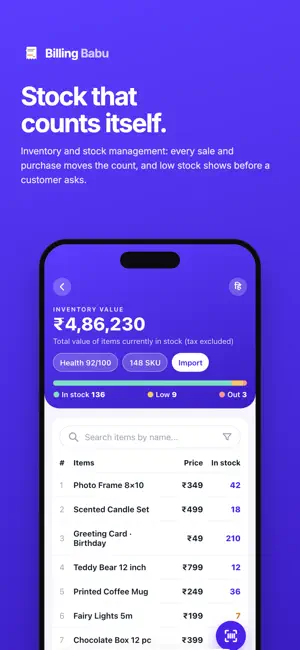 Billing Babu: GST Invoice Bill screenshot 2