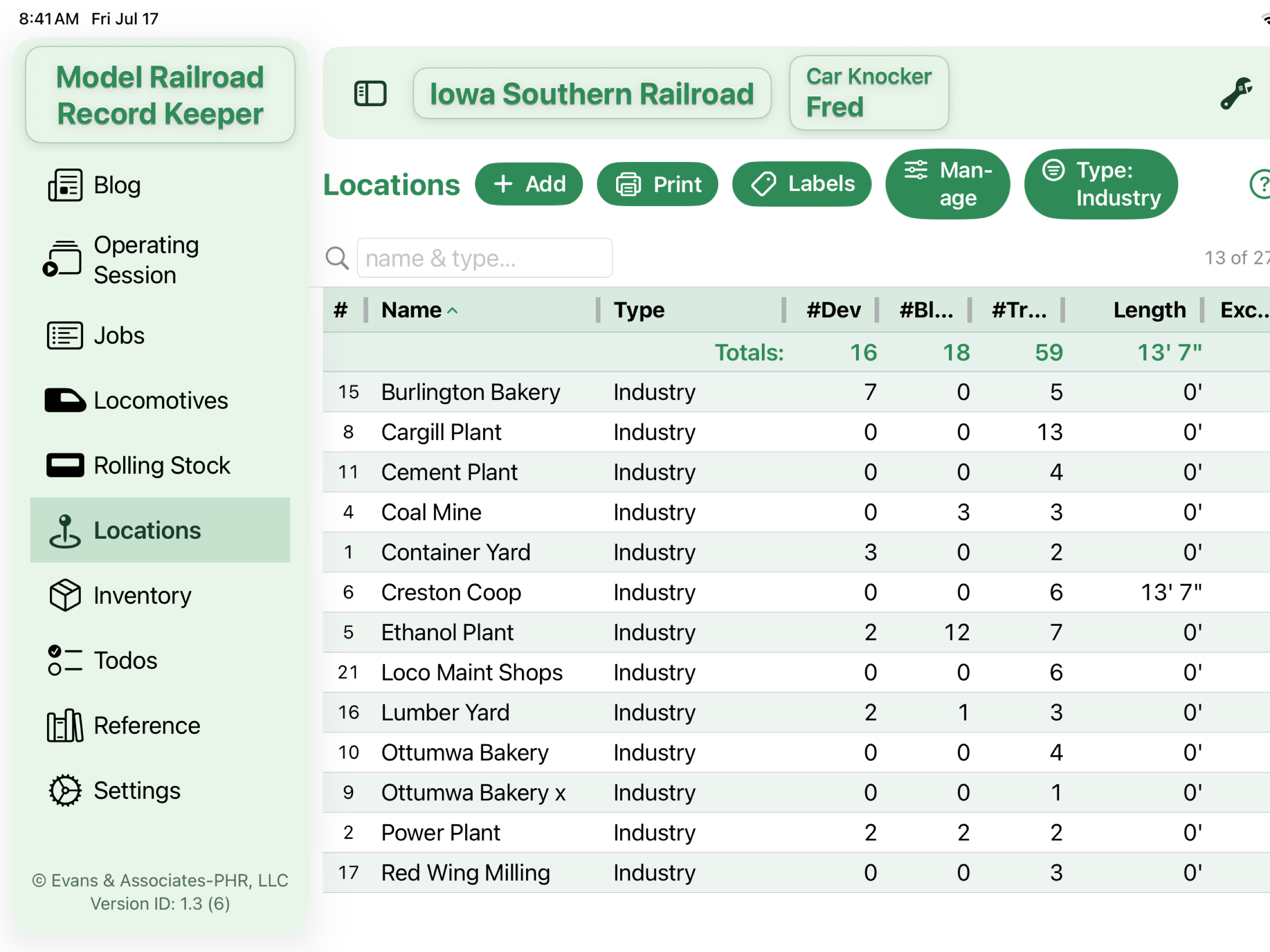 Model Railroad Record Keeper screenshot 8