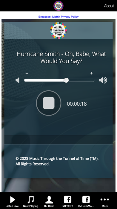 Music Through the Tunnel of Ti iPhone screenshot 2 - Music app