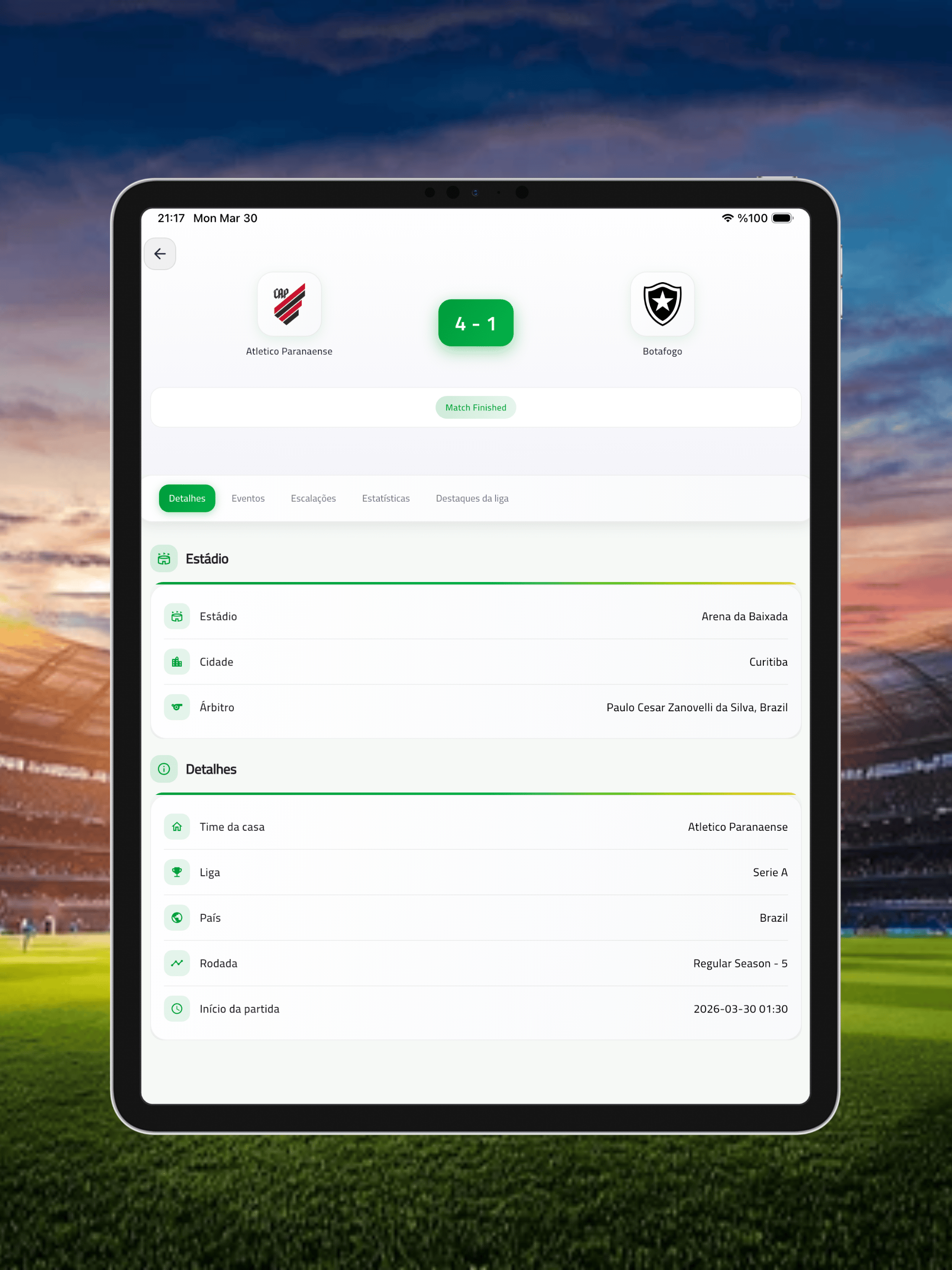 Futebol Brasileiro - Ao Vivo screenshot 9