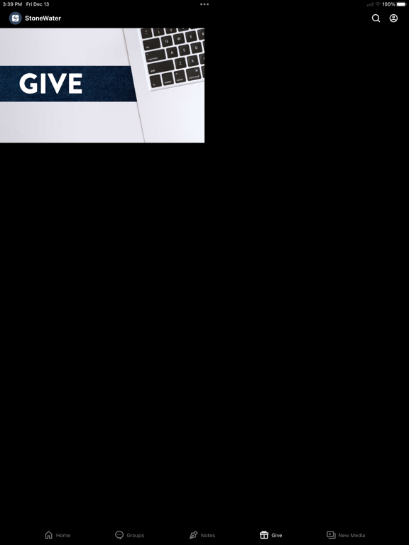 StoneWater Church iPad screenshot 4 - Lifestyle app