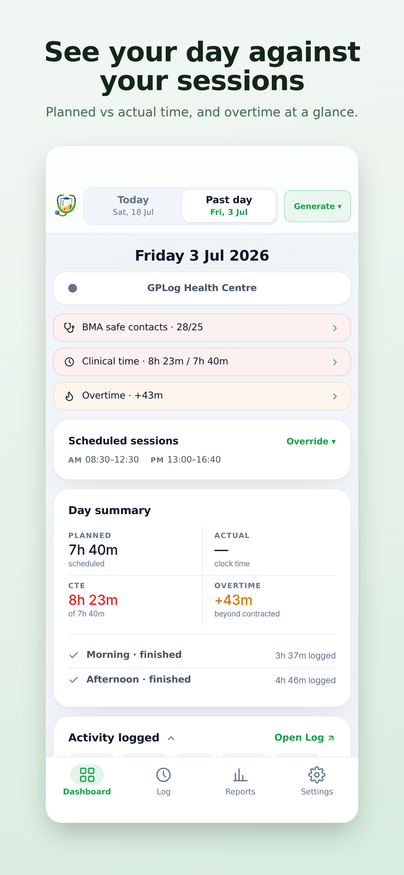 GPLog: GP Workload Tracker screenshot 2