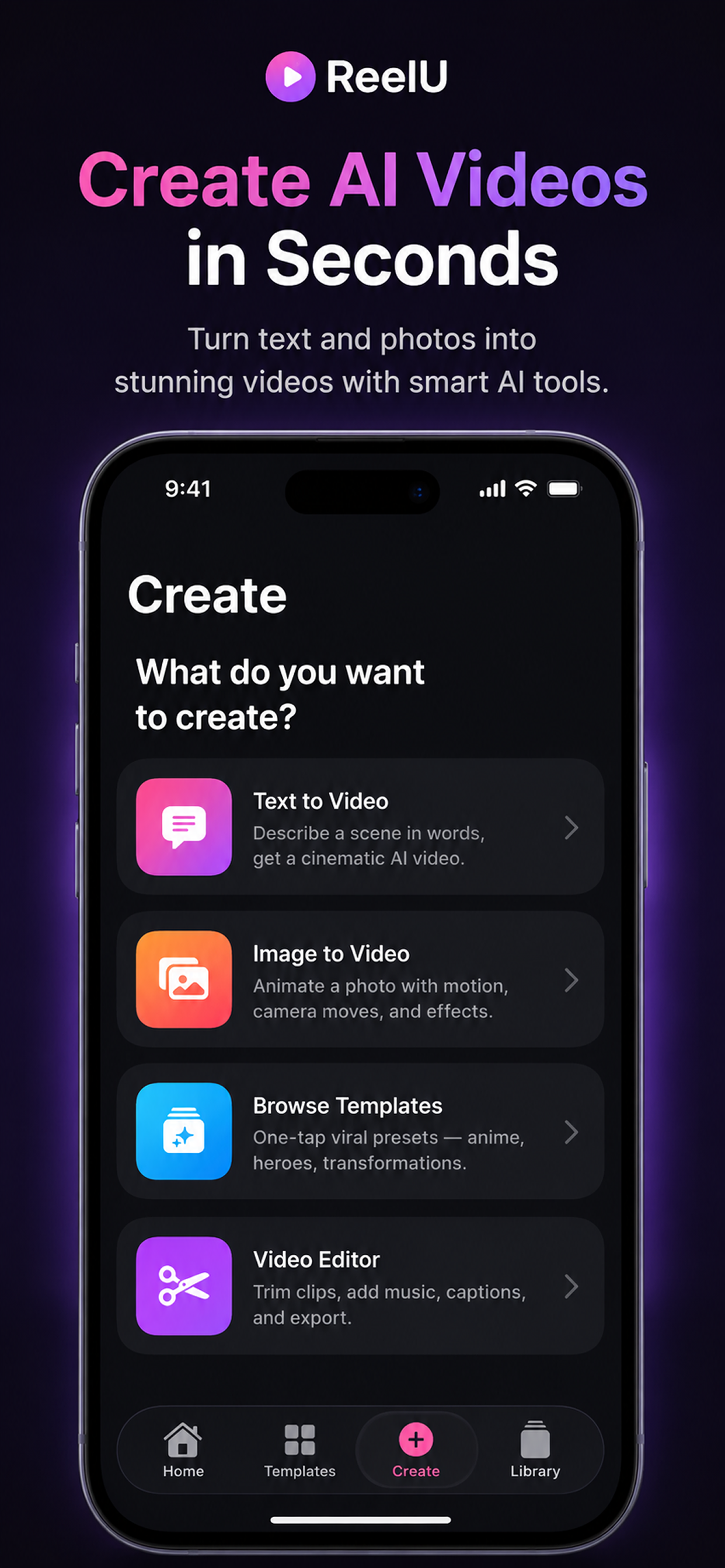 ReelU - AI Video Generator