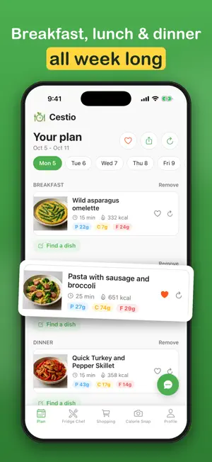 Cestio: Meal Planner & Recipes screenshot 2