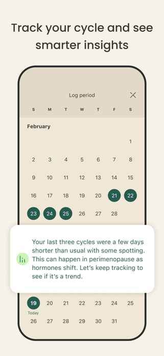 Kyha: Symptom & Cycle Tracker Screenshot 4 of 4