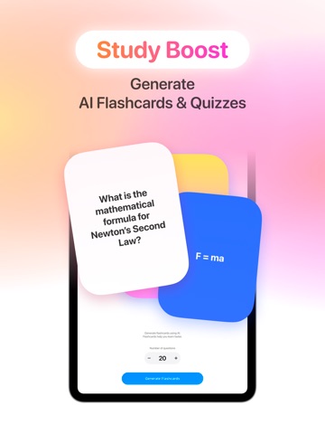 AI Lecture Note Taker iPad screenshot