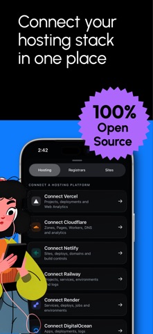 Verceltics — Hosting & Domains screenshot