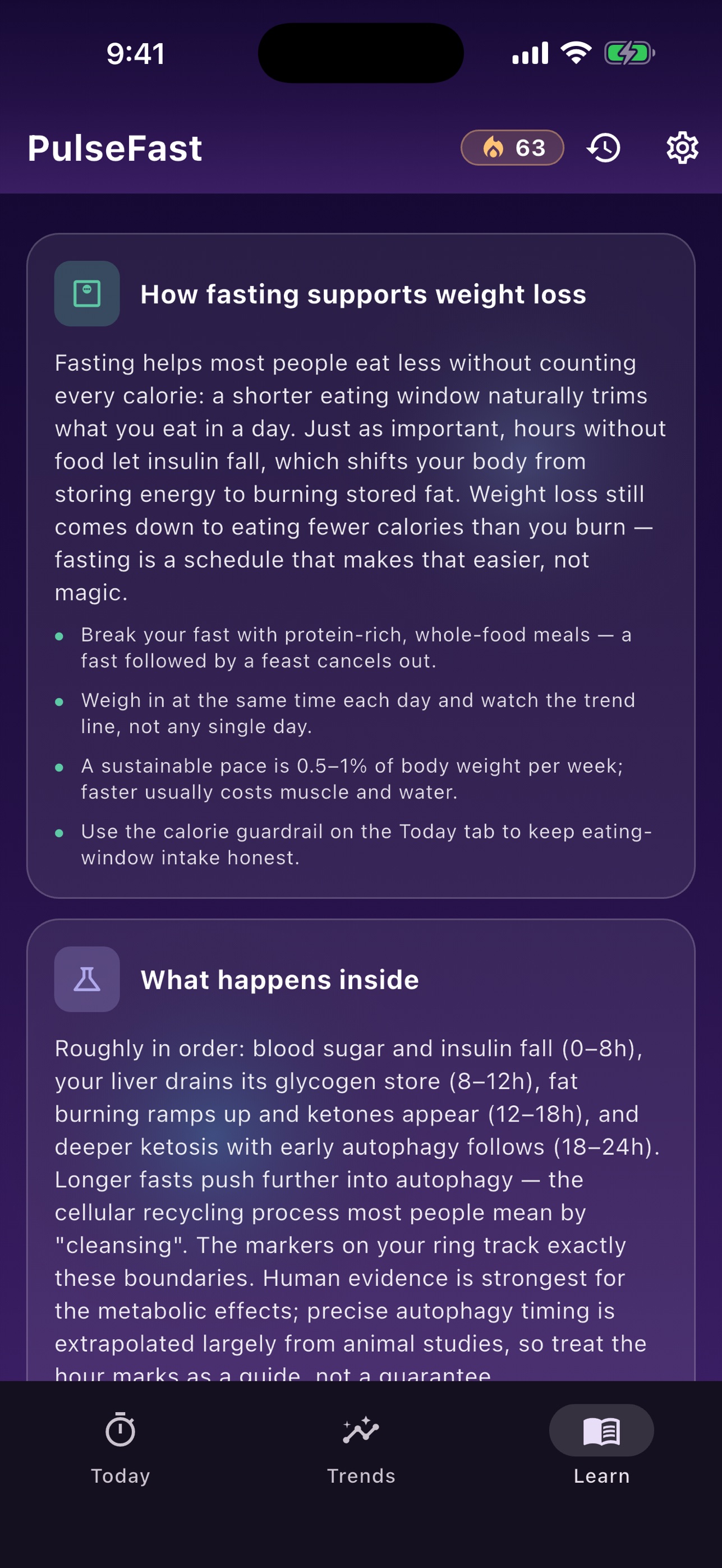 Screenshot 3 of PulseFast: Fasting Tracker