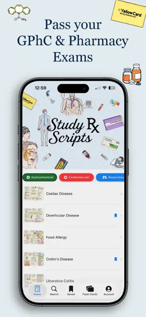 Study Scripts: Pharmacy Notes screenshot 1