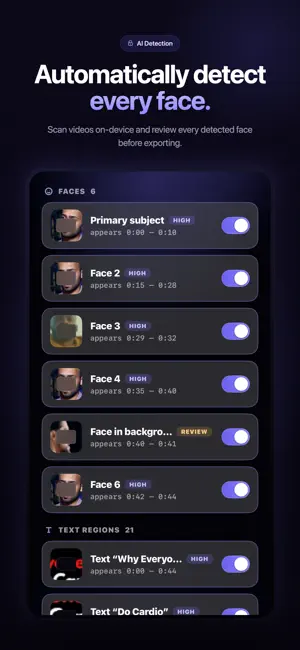 Blur Faces in Video: Redactly screenshot 2