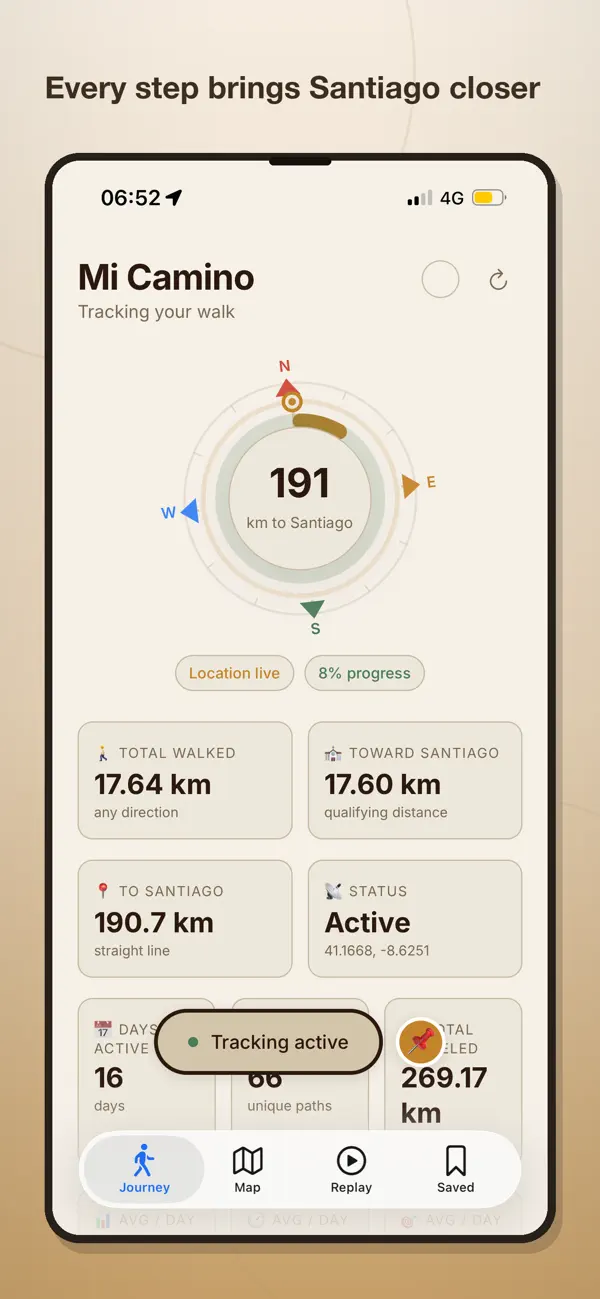 Screenshot #1 pour Mon Camino de Santiago