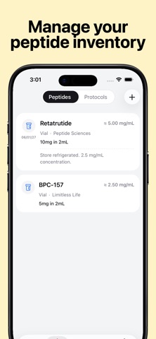 Peptide Tracker: PeptideBud Screenshot 5 of 7
