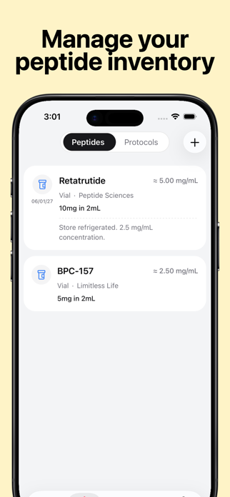 Peptide Tracker: PeptideBud Screenshot 5 of 7