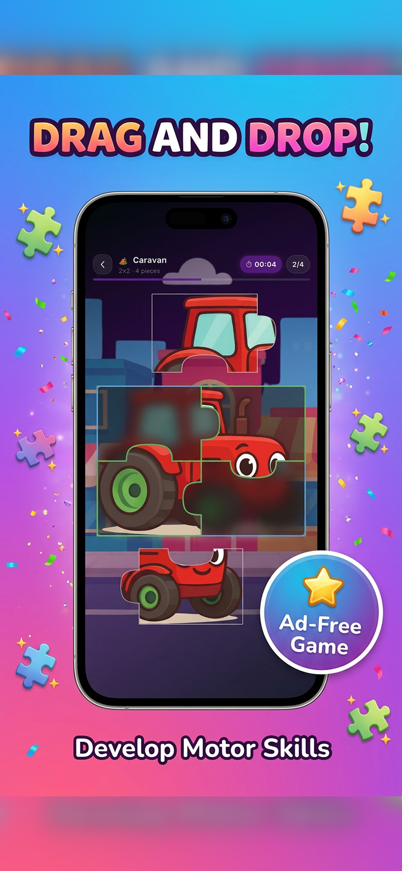 Vehicle Puzzle for Kids