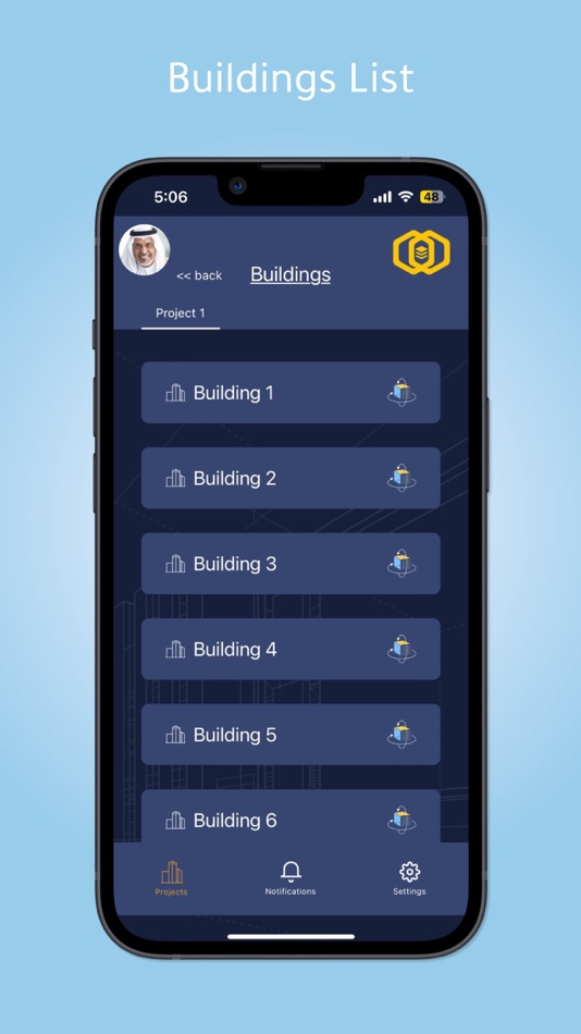 #2. Projects Eye - Smart Control (iOS) Ved: Misk Touches Co