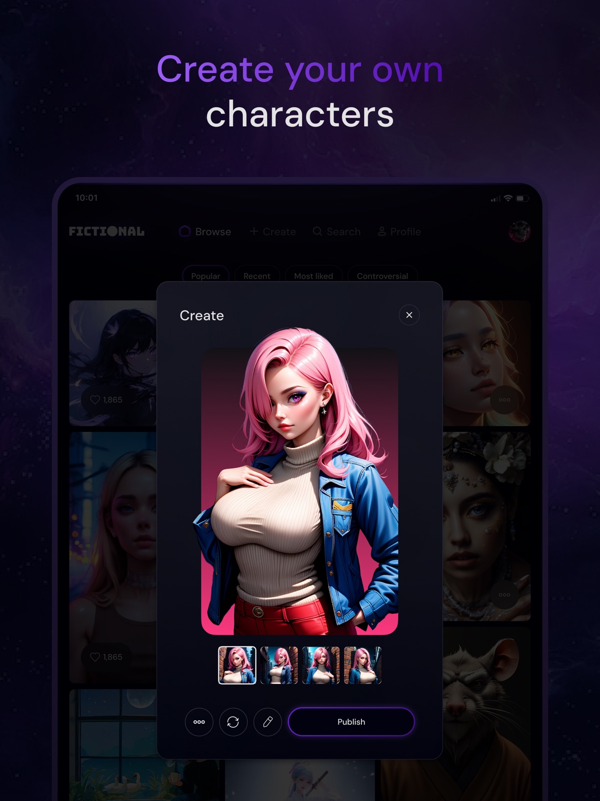 Fictional ipad screenshot 2