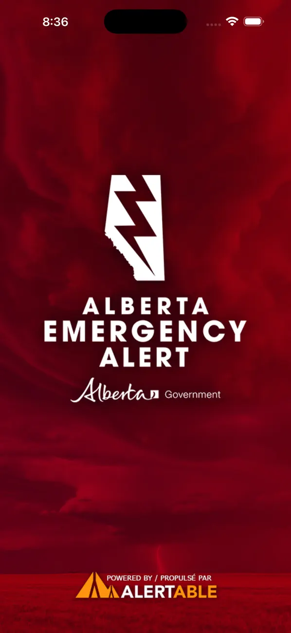 Screenshot #1 pour Alberta Emergency Alert