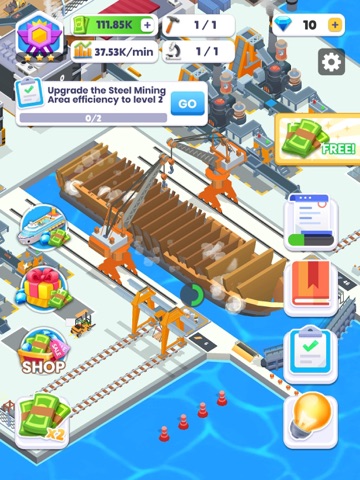 Ship Factory Tycoon iPad screenshot