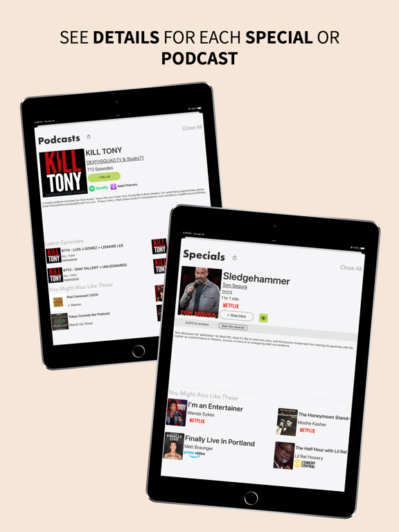 Jester: Stand-Up Comedy iPad screenshot 4 - Entertainment app