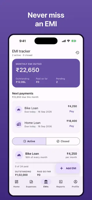 DueDash: Expense & EMI Tracker screenshot 4