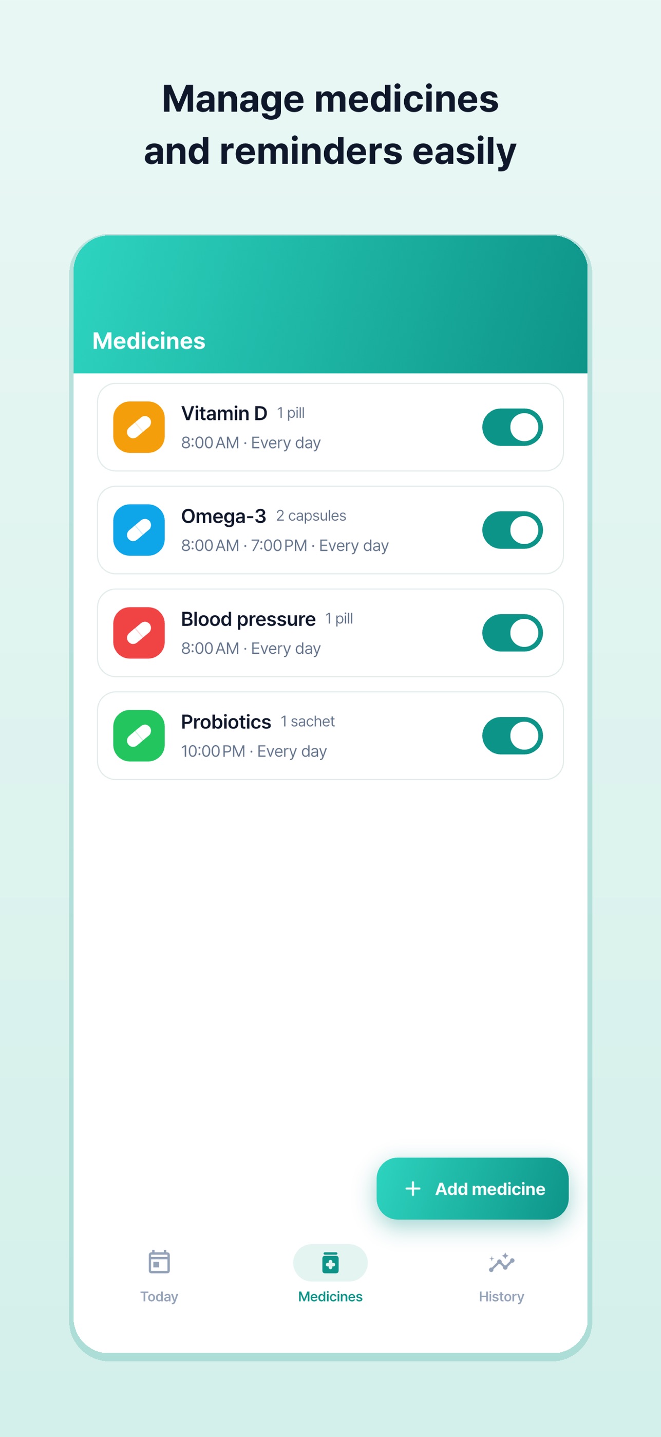 Screenshot 2 of Meditime - Medication Reminder